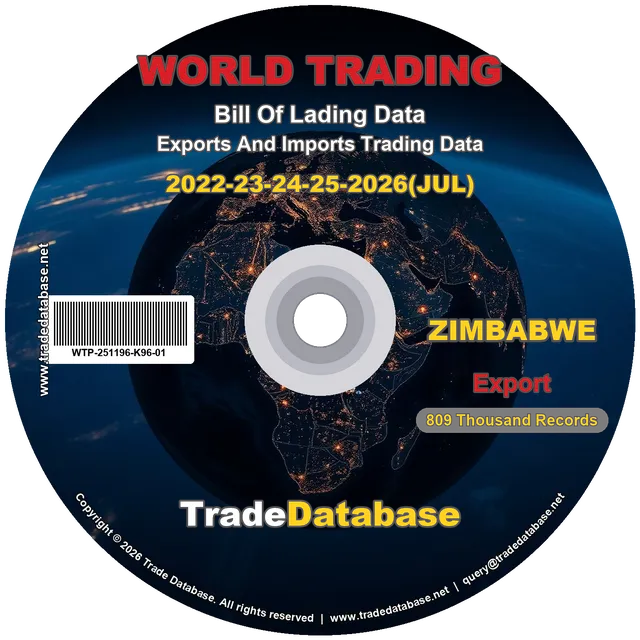Zimbabwe Export BL Data 2022-2026 CD