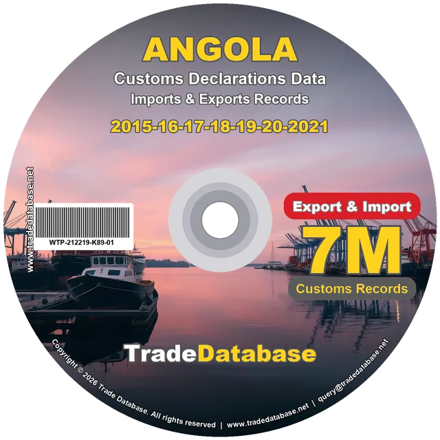 Angola Customs Data 2015-2021 (Export & Import)