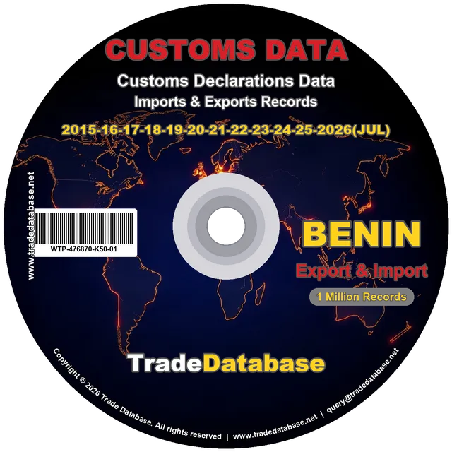 Benin Customs Data 2015-2026 (Export & Import) CD