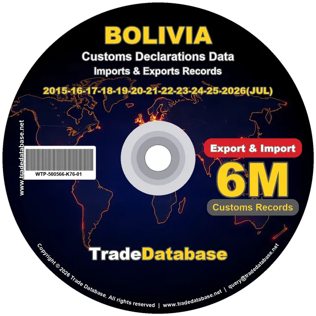 Bolivia Customs Data 2015-2026 (Export & Import)
