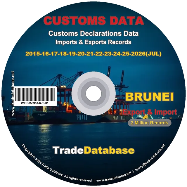 Brunei Customs Data 2015-2026 (Export & Import) CD