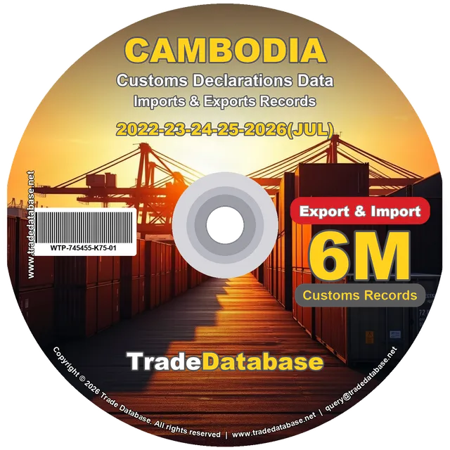 Cambodia Customs Data 2022-2026 (Export & Import)
