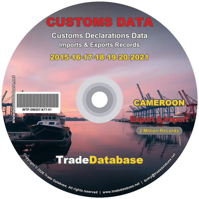 Cameroon Customs Data 2015-2021 (Export & Import) CD