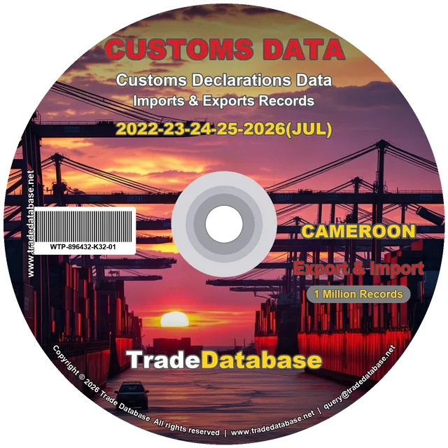 Cameroon Customs Data 2022-2026 (Export & Import) CD