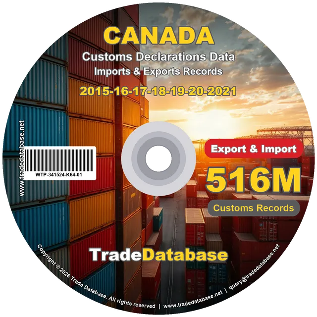 Canada Customs Data 2015-2021 (Export & Import)