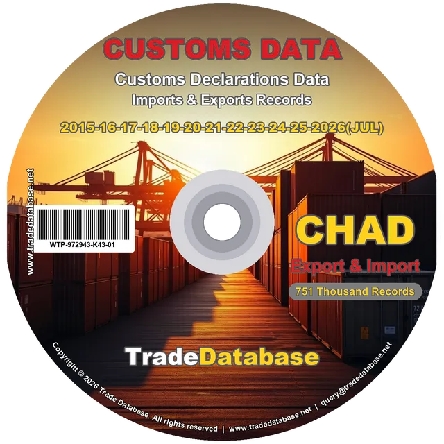 Chad Customs Data 2015-2026 (Export & Import) CD