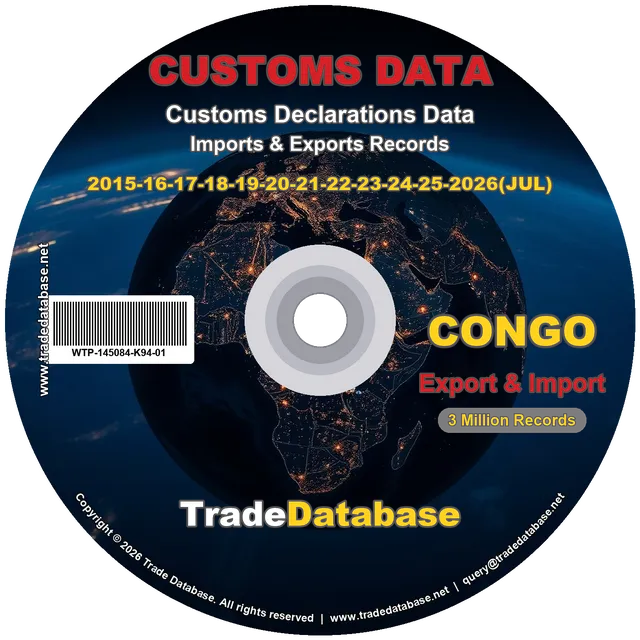 Congo Customs Data 2015-2026 (Export & Import) CD