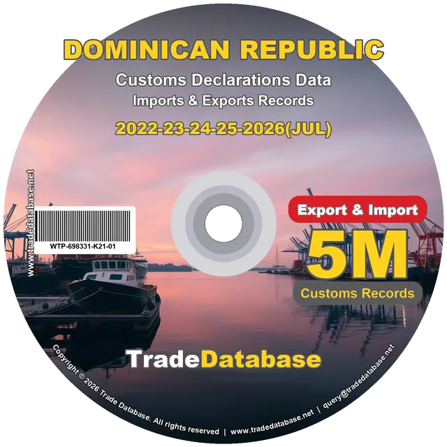 Dominican Republic Customs Data 2022-2026 (Export & Import)