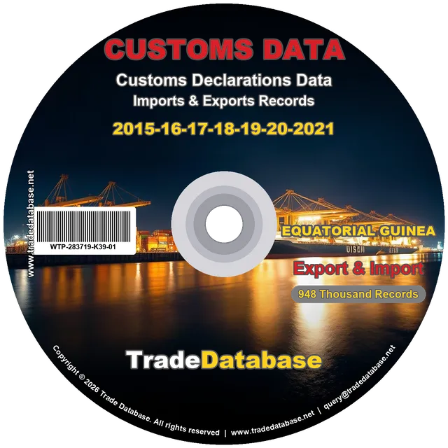 Equatorial Guinea Customs Data 2015-2021 (Export & Import) CD