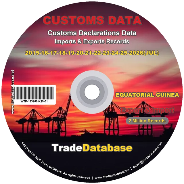 Equatorial Guinea Customs Data 2015-2026 (Export & Import) CD