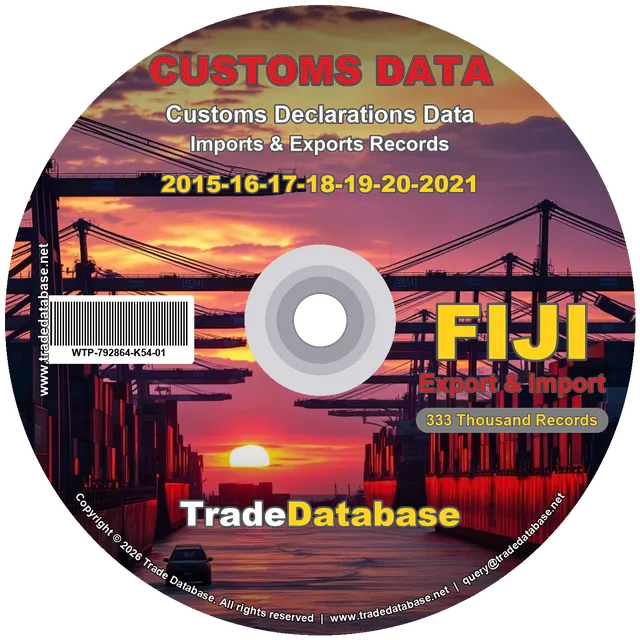 Fiji Customs Data 2015-2021 (Export & Import) CD