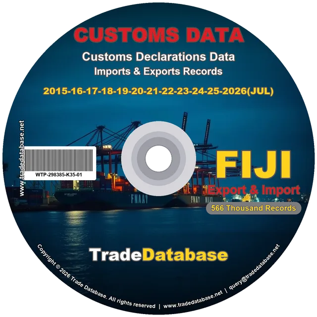 Fiji Customs Data 2015-2026 (Export & Import) CD