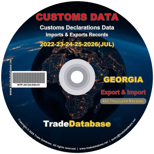 Georgia Customs Data 2022-2026 (Export & Import) CD