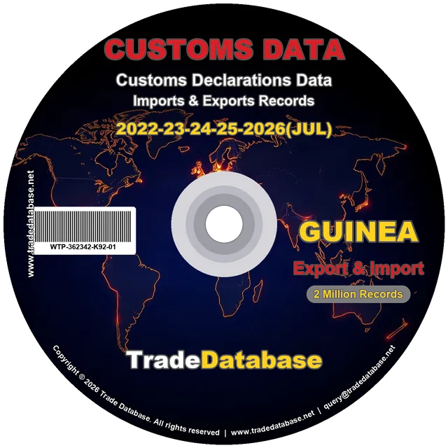 Guinea Customs Data 2022-2026 (Export & Import) CD