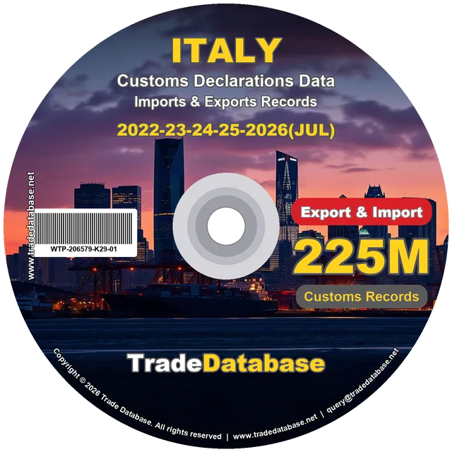 Italy Customs Data 2022-2026 (Export & Import)