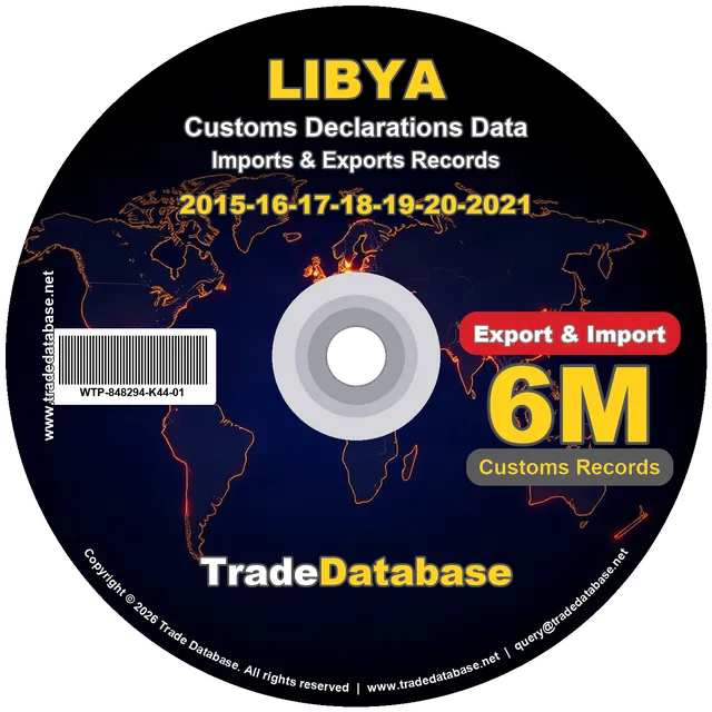 Libya Customs Data 2015-2021 (Export & Import)