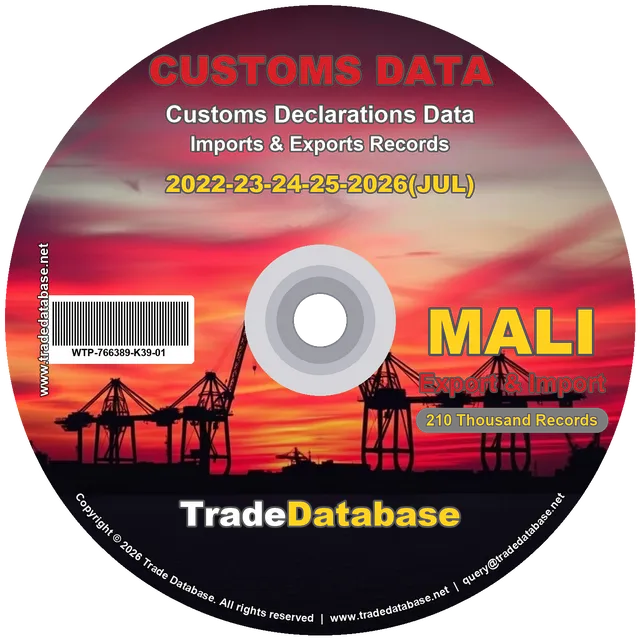 Mali Customs Data 2022-2026 (Export & Import) CD