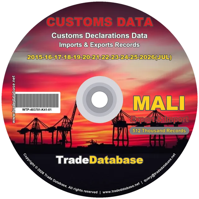 Mali Customs Data 2015-2026 (Export & Import) CD