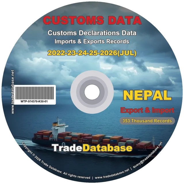 Nepal Customs Data 2022-2026 (Export & Import) CD