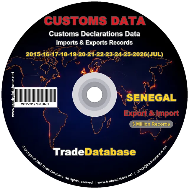 Senegal Customs Data 2015-2026 (Export & Import) CD