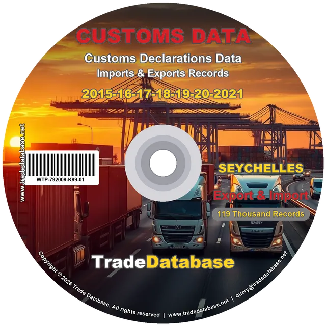 Seychelles Customs Data 2015-2021 (Export & Import) CD