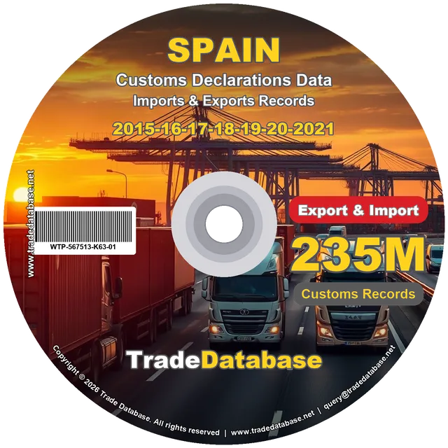 Spain Customs Data 2015-2021 (Export & Import)