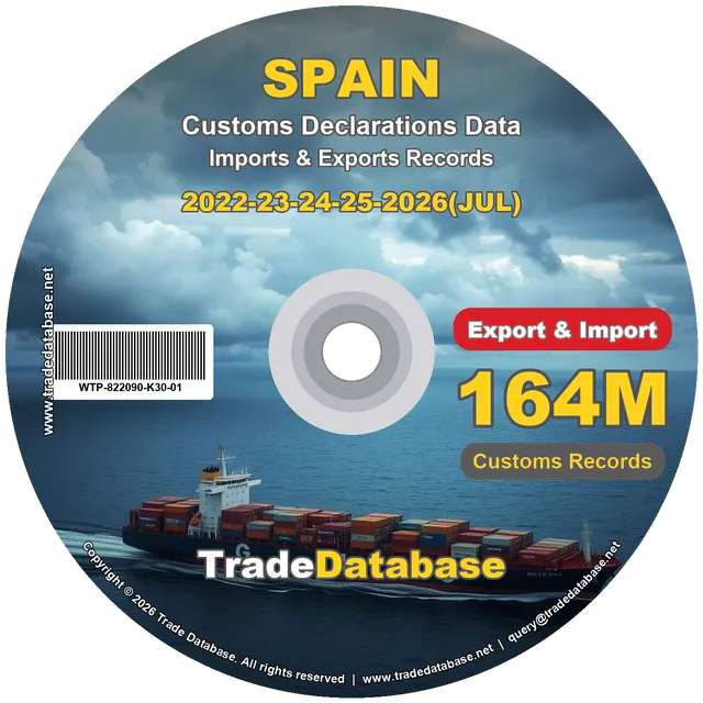 Spain Customs Data 2022-2026 (Export & Import)