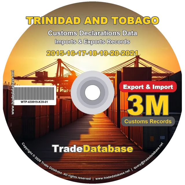 Trinidad and Tobago Customs Data 2015-2021 (Export & Import)