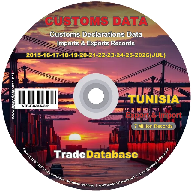 Tunisia Customs Data 2015-2026 (Export & Import)