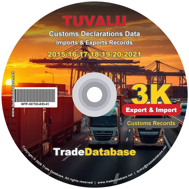 Tuvalu Customs Data 2015-2021 (Export & Import) CD