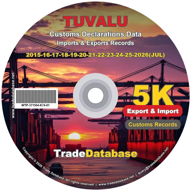 Tuvalu Customs Data 2015-2026 (Export & Import) CD