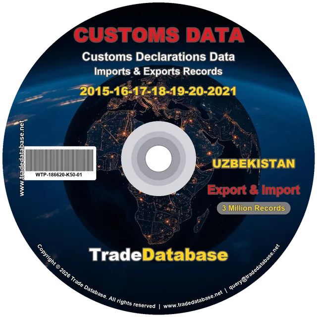 Uzbekistan Customs Data 2015-2021 (Export & Import) CD