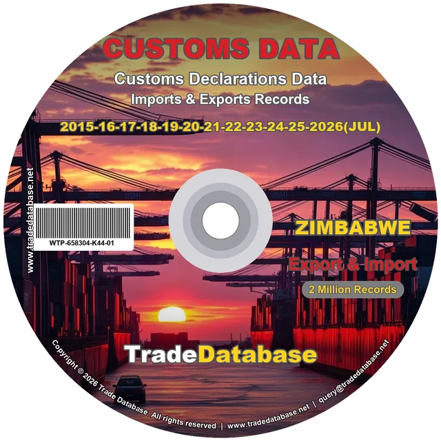Zimbabwe Customs Data 2015-2026 (Export & Import) CD